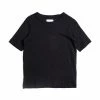 Folk Cotton Linen Tee Black 2 Folk Cotton Linen Tee Black