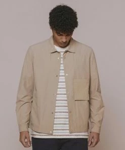 Folk Beige Fog Stack Jacket