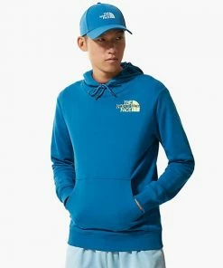 The North Face Maglia Graphic Hoodie Light Uomo Banff Blue
