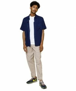 Folk Burner Shirt Indigo