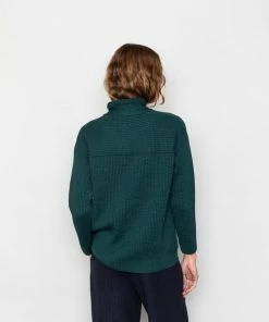 Folk Signal Funnel Knit Dark Fern