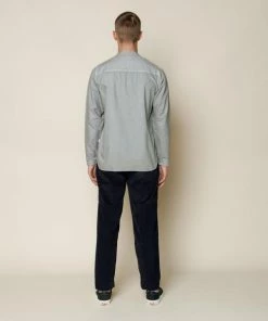 Folk Peat Half Placket Grandad Shirt