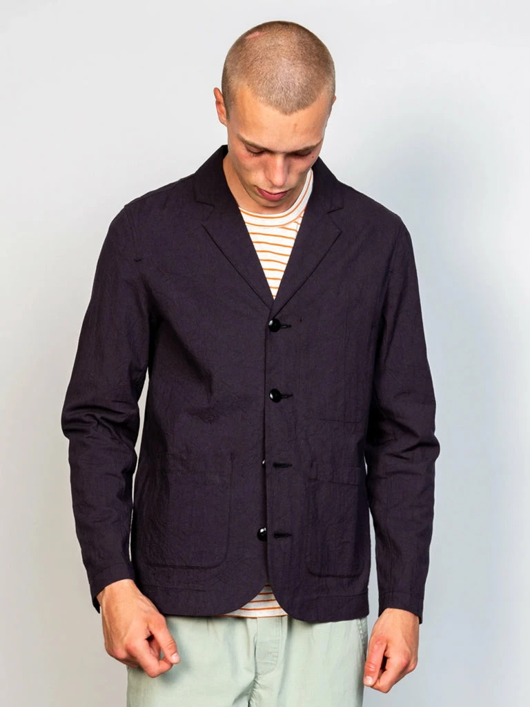 Folk Patch Jacket In Soft Black Crinkle 6 Folk Patch Jacket In Soft Black Crinkle