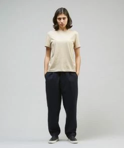 Folk Multi Stitch Tee Stone Last Piece