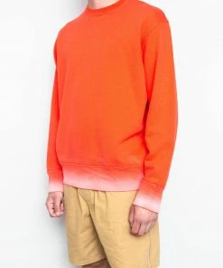 Folk Boxy Sweat In Red Gradient