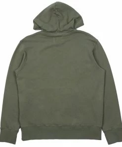 Folk Boxy Hoodie - Mid Olive