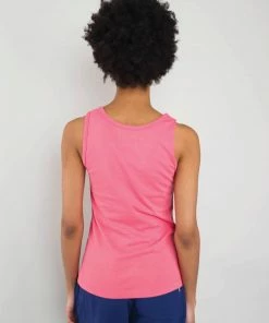 Folk Classic Vest In Tropical Pink