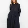 Folk Loom Dress In Black Navy 2 Folk Loom Dress In Black Navy