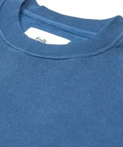 Folk Boxy Sweat In O/Dye Indigo