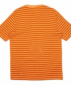 Folk Classic Stripe Tee Burnt / Light Orange