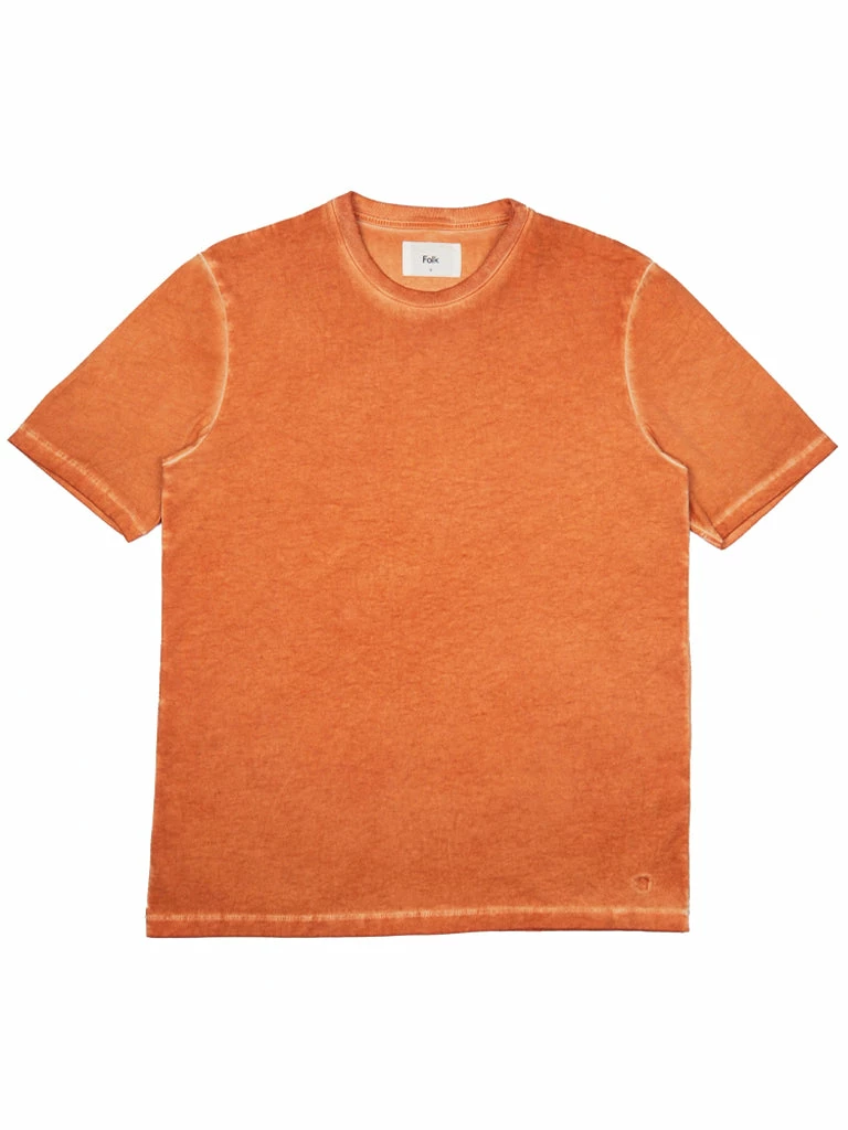 Folk Contrast Sleeve T-Shirt In Light Orange 7 Folk Contrast Sleeve T-Shirt In Light Orange