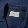 Folk Indigo Texture Ss Soft Collar Shirt