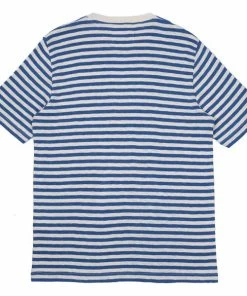 Folk Classic Stripe Tee Woad / Ecru