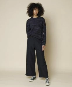 Folk Navy Highlight Crew Mottle Made In Portugal