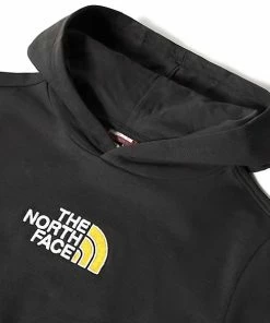 The North Face Maglia Light Drew Peak Hoodie Junior Asphalt Grey/Summit Gold