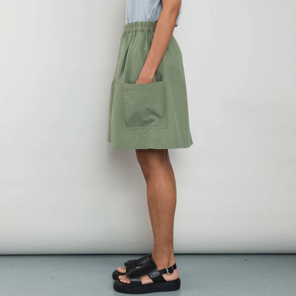 Folk Patch Pocket Skirt Olive Ripstop 4 Folk Patch Pocket Skirt Olive Ripstop