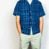 Folk Junction Shirt In Indigo Large Check