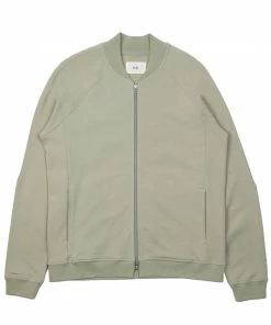 Folk Rivet Bomber In Light Olive