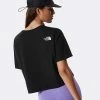 The North Face Wmns Cropped Fine Tee Black
