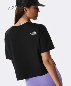 The North Face Wmns Cropped Fine Tee Black