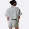 The North Face Wmns Mhysa Quilted S/S Top Heather Grey