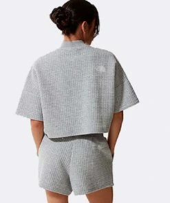 The North Face Wmns Mhysa Quilted S/S Top Heather Grey