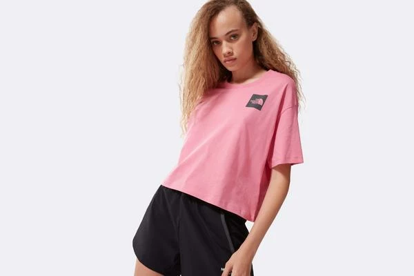 The North Face W W Cropped Fine Tee Pink 6 The North Face W W Cropped Fine Tee Pink