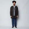 Folk Clean Cart Coat Wool Linear Multi Texture