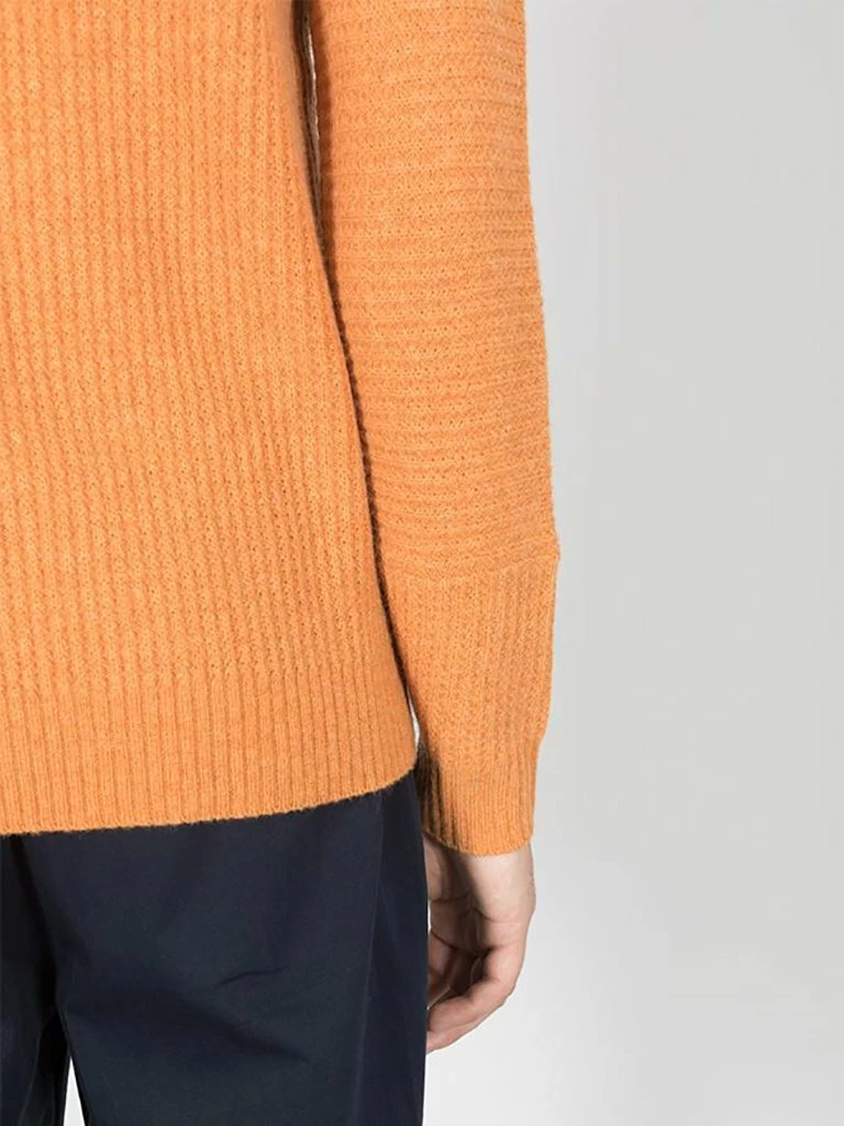 Folk Orange Signal Knit Sweater 3 Folk Orange Signal Knit Sweater