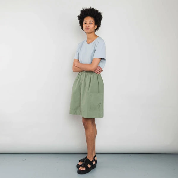 Folk Patch Pocket Skirt Olive Ripstop 5 Folk Patch Pocket Skirt Olive Ripstop