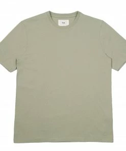 Folk Contrast Sleeve T-Shirt - Olive