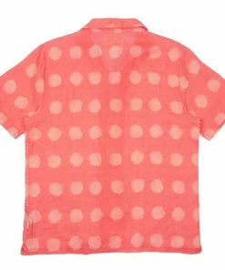 Folk SS Soft Collar Linen Shirt Tropical Pink Dot