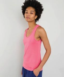 Folk Classic Vest In Tropical Pink