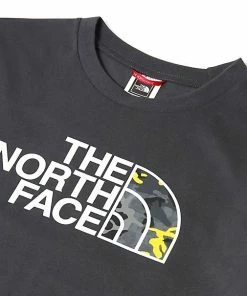 The North Face T-Shirt Easy Tee Junior Asphalt Grey/Summit Gold Camo Print