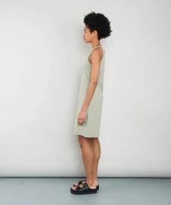 Folk Jersey Dress Olive