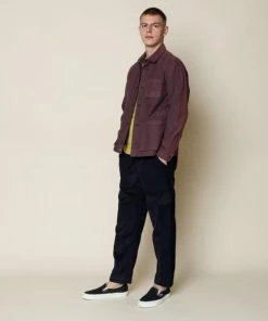 Folk Aubergine Plinth Jacket Made In Portugal