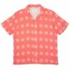 Folk SS Soft Collar Linen Shirt Tropical Pink Dot