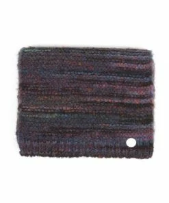 Folk Mottled Navy Highlight Scarf Made In Portugal