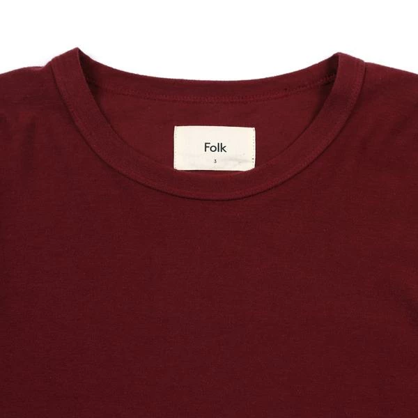 Folk Burgundy Textured Tee Long Sleeve 3 Folk Burgundy Textured Tee Long Sleeve