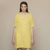 Folk Soft Collar Dress Light Gold 1 Folk Soft Collar Dress Light Gold