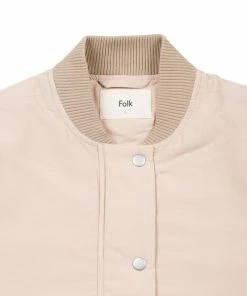 Folk Wadded Contour Bomber Soft Pink Last Piece