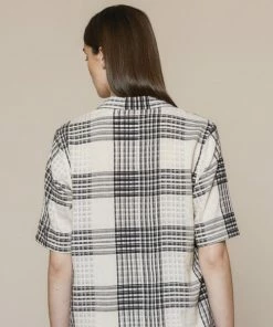 Folk Alber Check Soft Collar Shirt