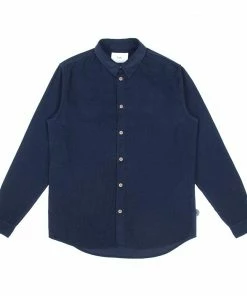 Folk Babycord Shirt - Navy