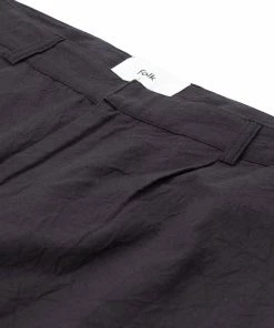 Folk Signal Pant - Soft Black Crinkle