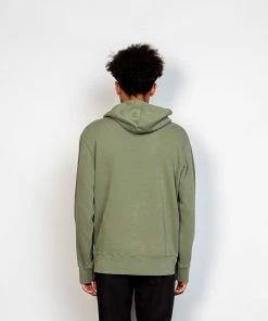 Folk Boxy Hoodie - Mid Olive