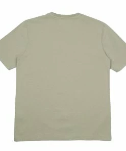 Folk Contrast Sleeve T-Shirt - Olive