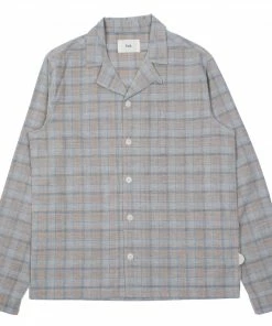 Folk Patch Shirt - Seasalt Checked Cord