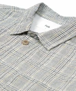 Folk Assembly Jacket - Ecru Crinkle Check 12 Folk Assembly Jacket - Ecru Crinkle Check