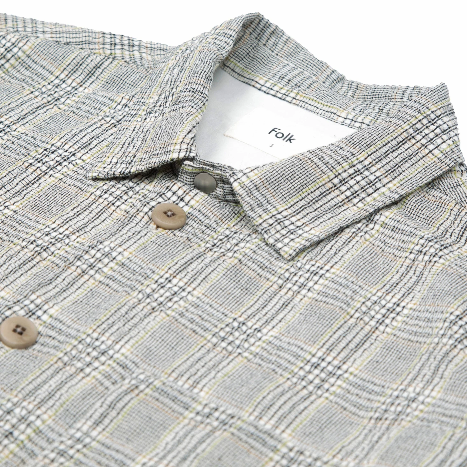 Folk Assembly Jacket - Ecru Crinkle Check 5 Folk Assembly Jacket - Ecru Crinkle Check